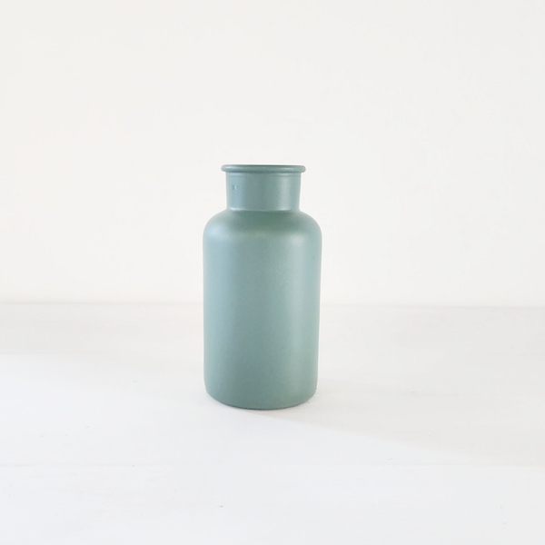 Glass Bottle Budvase - Sage Green